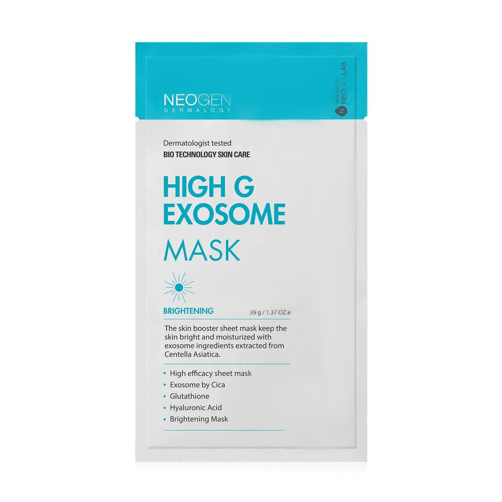 Тканинна маска для обличчя Neogen Dermalogy High G Exosome Mask, 39 г
